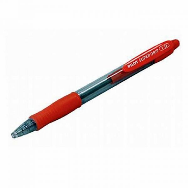 CANETA ESFEROGRAFICA RETRATIL BPS SUPERGRIP VERMELHA 1.0 PILOT