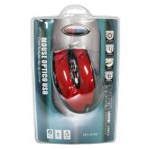 Mouse Óptico Dr. Hank MO-409U Vermelho