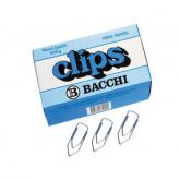 CLIPS GALVANIZADOS 2/0 BACCHI COM 100 UNIDADES - PRATA