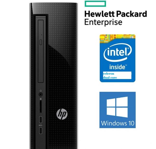 Desktop HP 200 G1 Slim Tower Celeron Dual Core, Windows 10 Home,